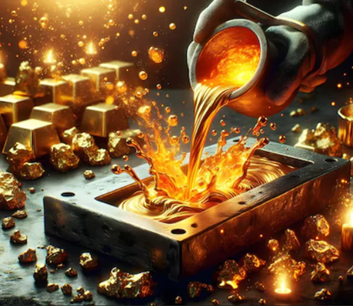 طلای آبشده