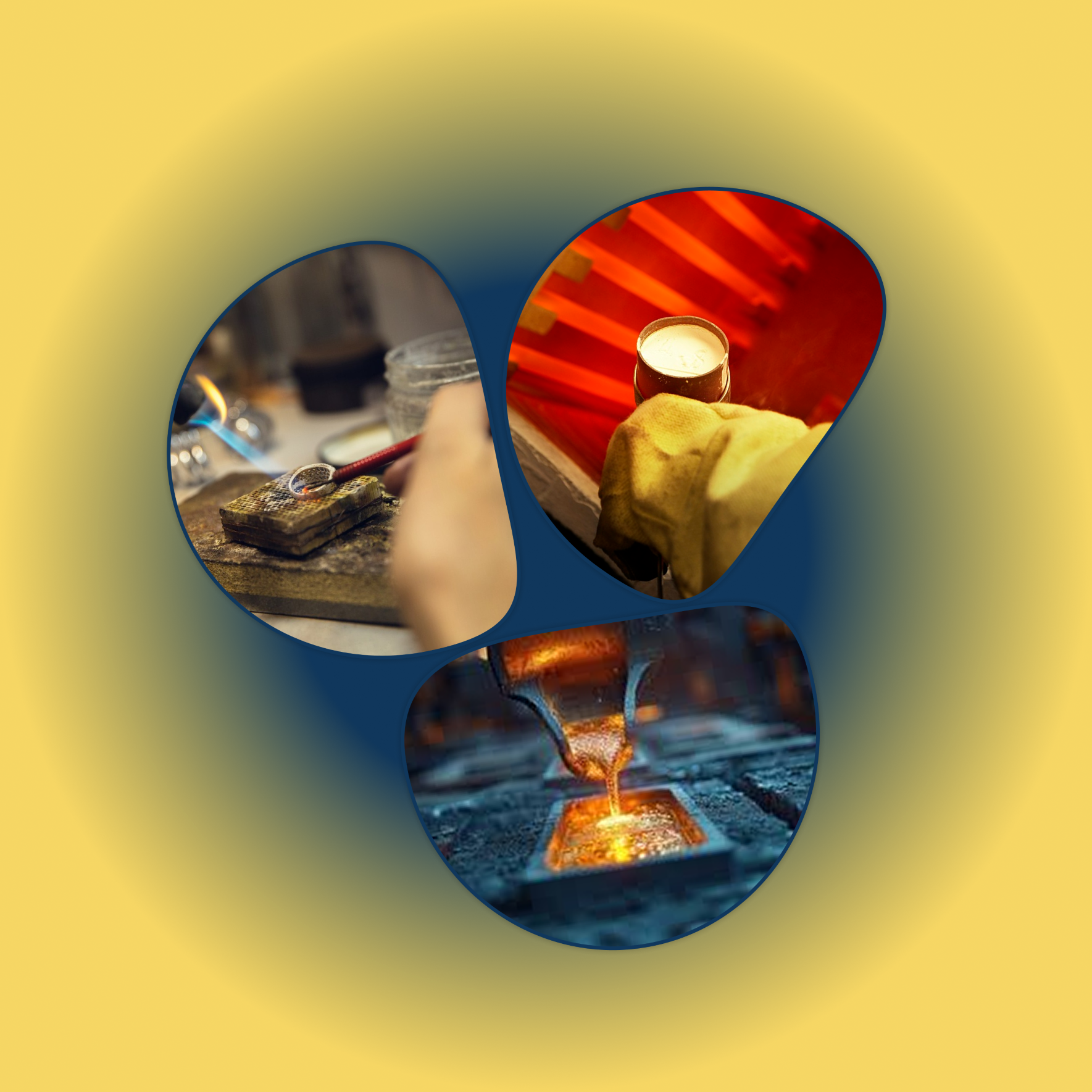 فرآیند ذوب طلای کارکرده و تبدیل آن به طلای آبشده